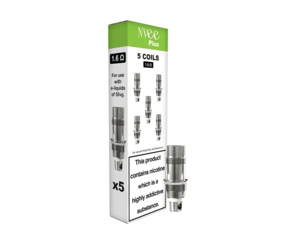 NVee Plus 1.6ohm Coils (pack of 5)