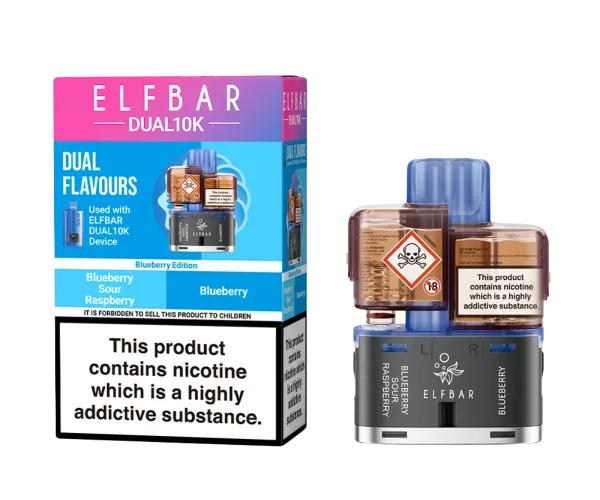 DUAL 10K REFILLABLE POD BLUEBERRY EDITION