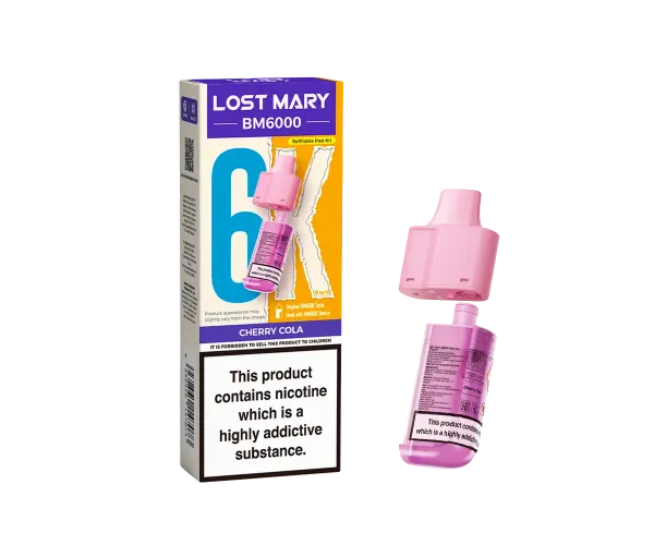 BM6000 Cherry Cola Prefilled Pods