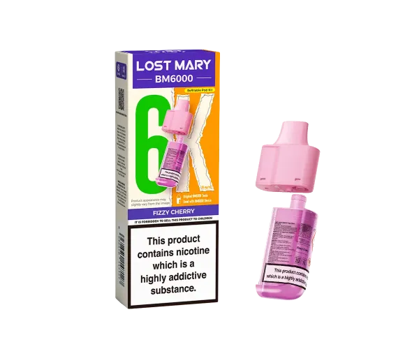 BM6000 Fizzy Cherry Prefilled Pods