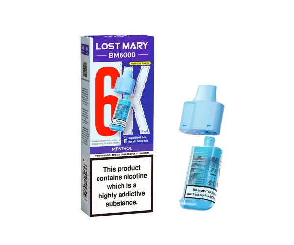 BM6000 Menthol Prefilled Pods