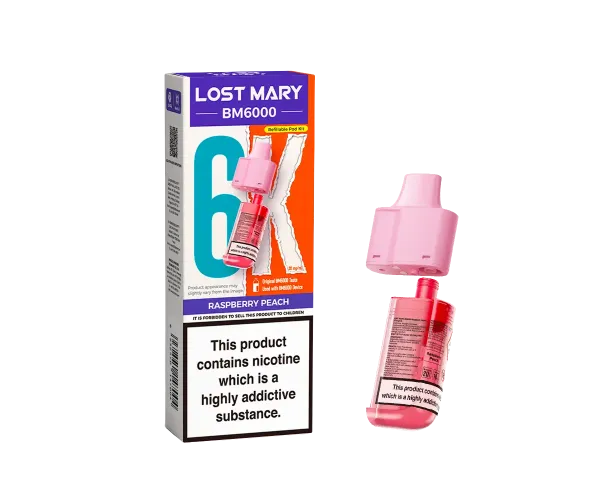 BM6000 Raspberry Peach Prefilled Pods