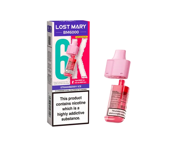BM6000 Strawberry Ice Prefilled Pods
