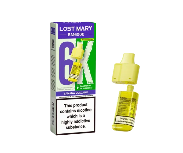 BM6000 Banana Volcano Prefilled Pods