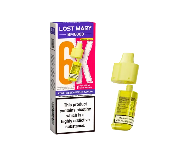BM6000 Kiwi Passion Fruit Guava Prefilled Pods