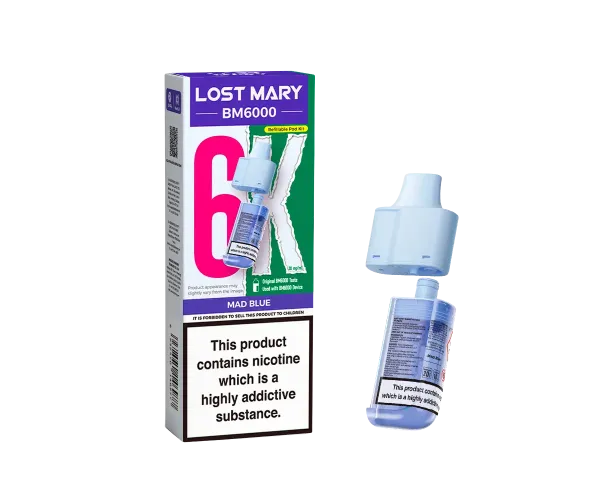 BM6000 Mad Blue Prefilled Pods