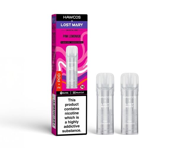 LOST MARY x HAWCOS Crystal Pro Prefilled Pods Pink Lemonade
