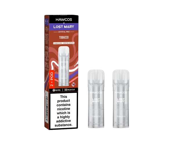 Tobacco Lost Mary x Hawcos Crystal Pro Prefilled Pods