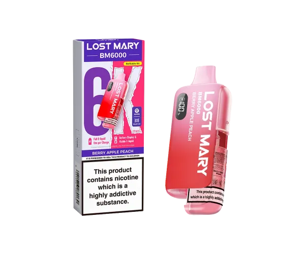 BM6000 Berry Apple Peach Prefilled Pods