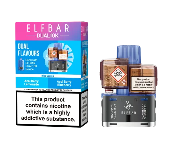 DUAL 10K REFILLABLE POD BLUE EDITION
